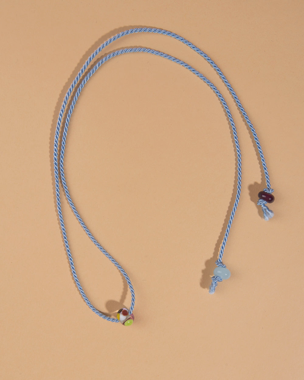 Glass Bead and Rope Necklace – Small Multi Mix