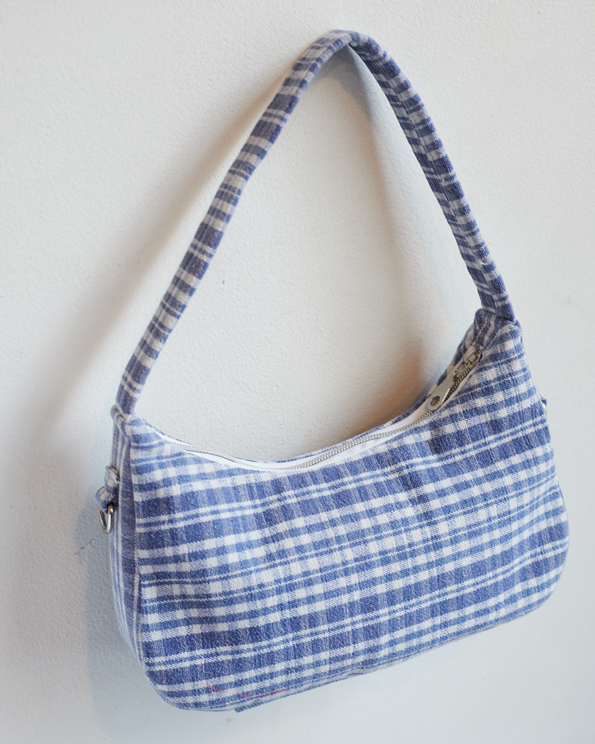 Blue Gingham Mini Bag