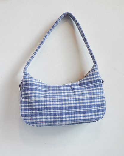 Blue Gingham Mini Bag