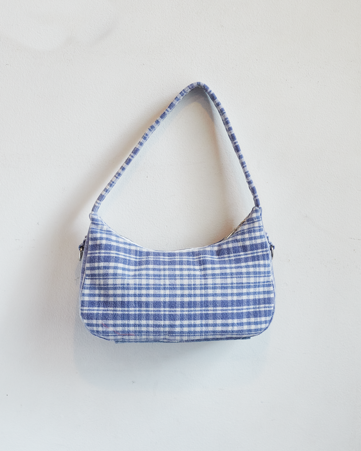 Blue Gingham Mini Bag