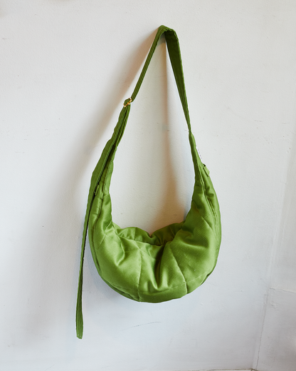 Green Quilted Crossbody Bag