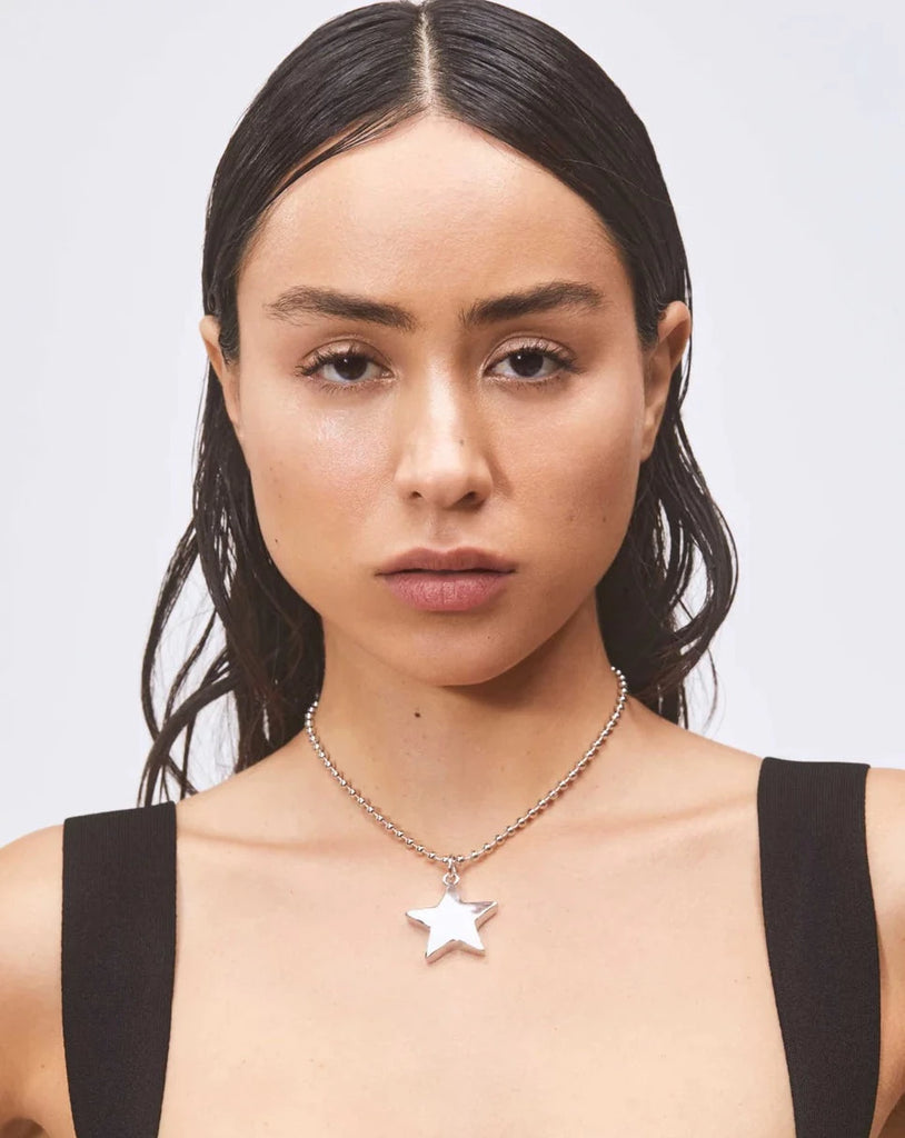 Star Pacha Necklace - White Bronze