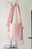 Pink Puffer Tie-Up Tote