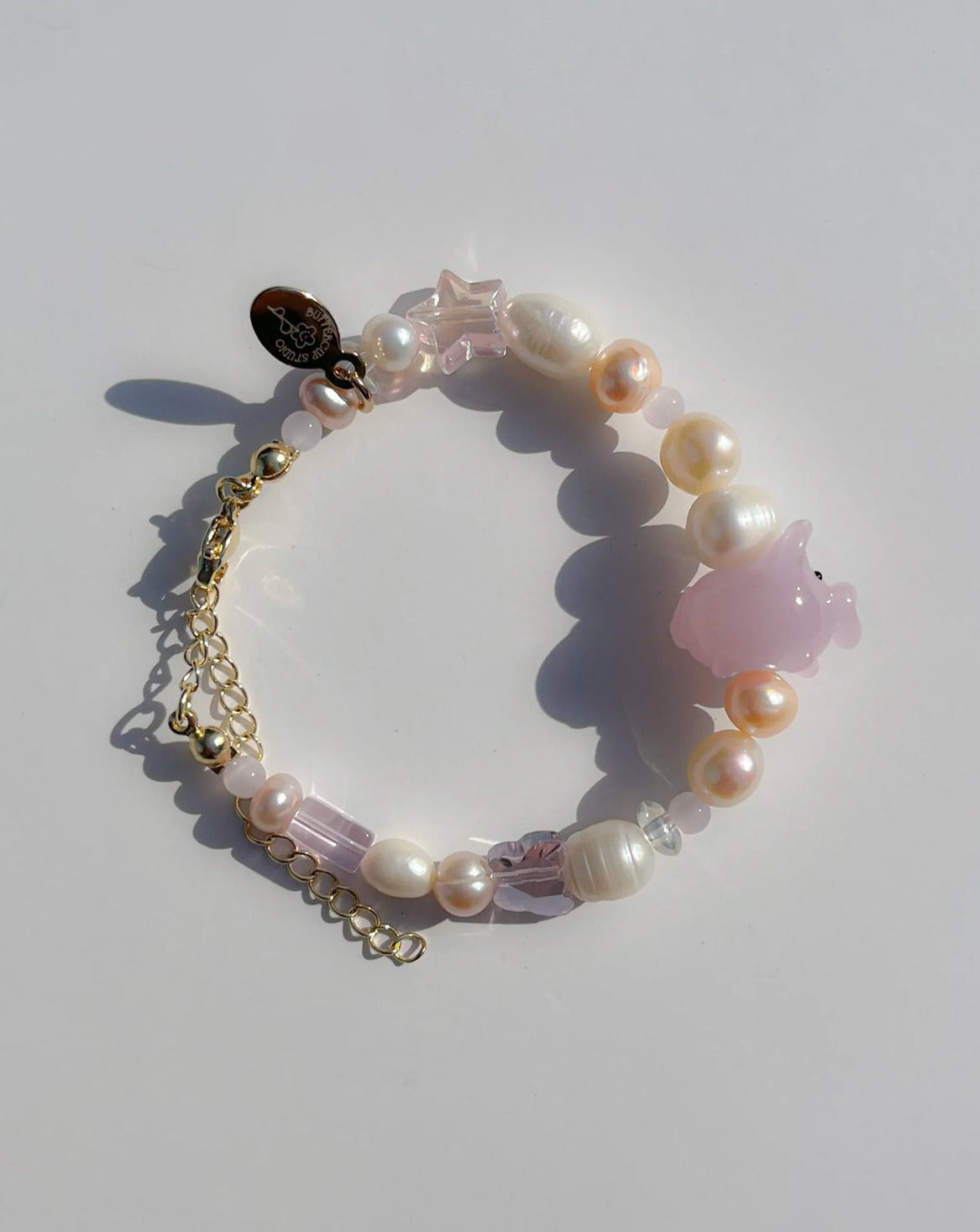 Freshwater Pearls Bracelet – Pink Piggie