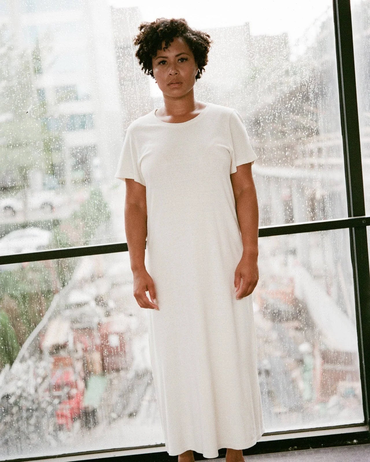 Silk Tee Dress - Undyed