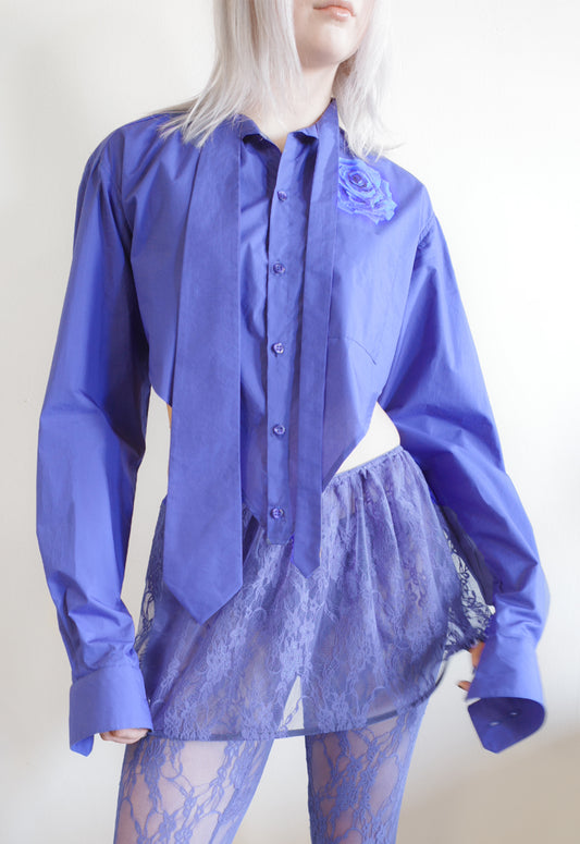 Rose Dress Shirt - Blue