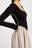 Eliza Faulkner Black and Cream Joan Dress available at Ease Toronto