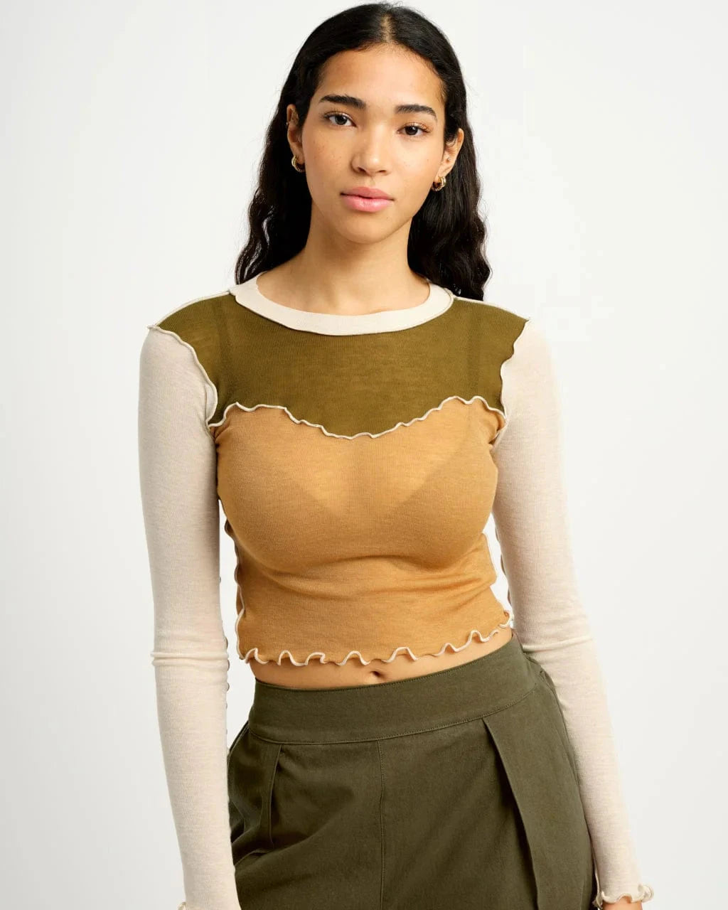 Bella Top - Off White Camel