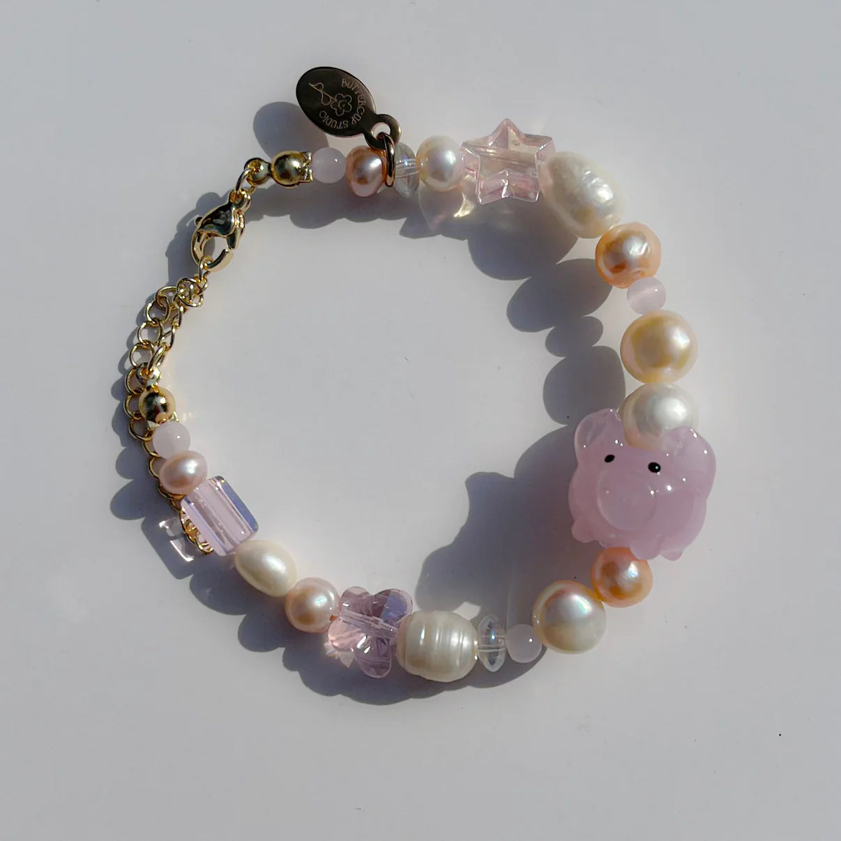 Freshwater Pearls Bracelet – Pink Piggie