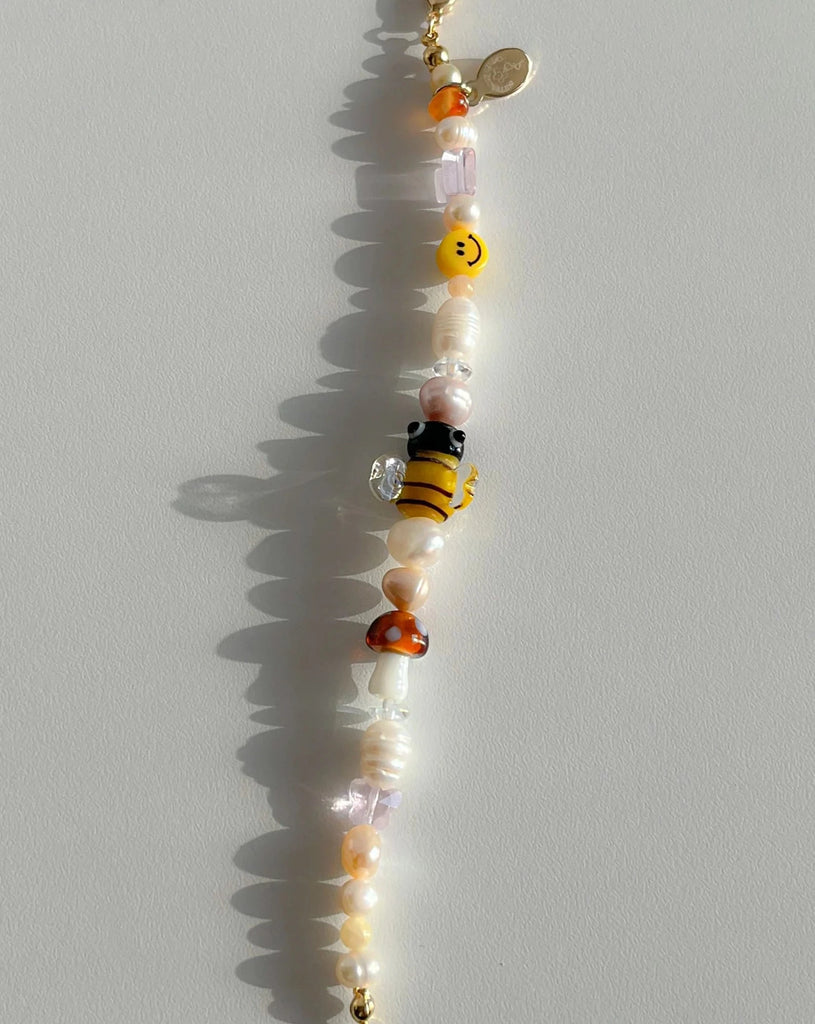 Freshwater Pearls Bracelet – Honeycomb Bee