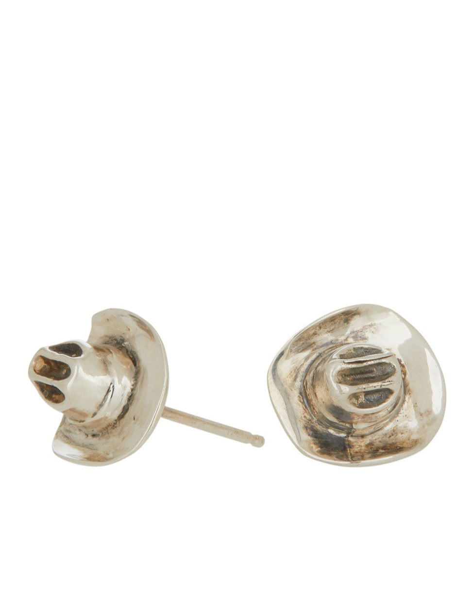 Cowboy Stud Earrings - Sterling Silver