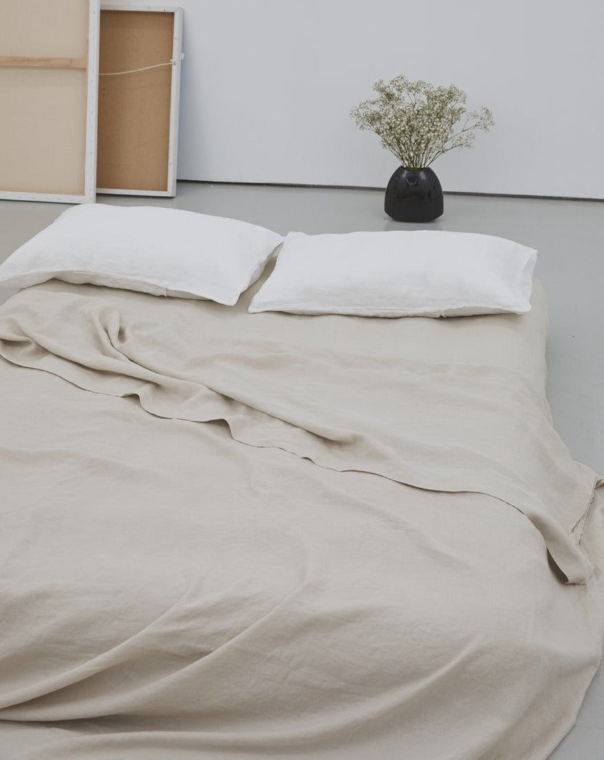 Flat Sheet - Queen, Oatmeal