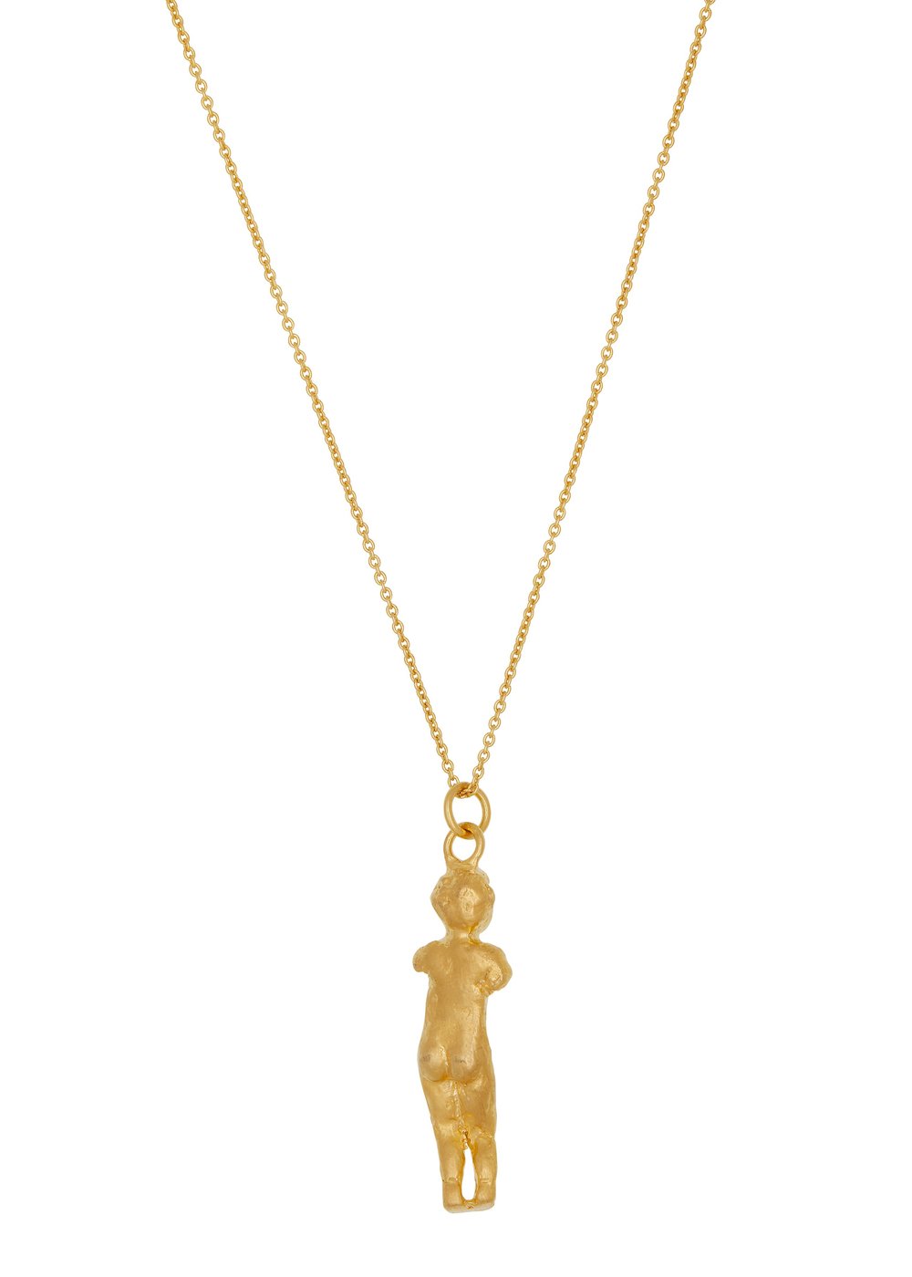 MONDO MONDO Classic Man necklace in gold. Available at EASE Toronto.