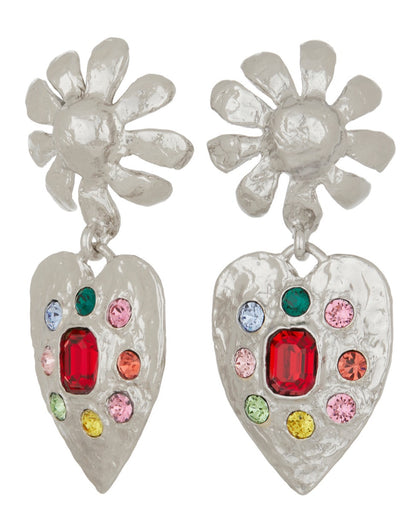 Tropicana Earrings - Silver / Multi