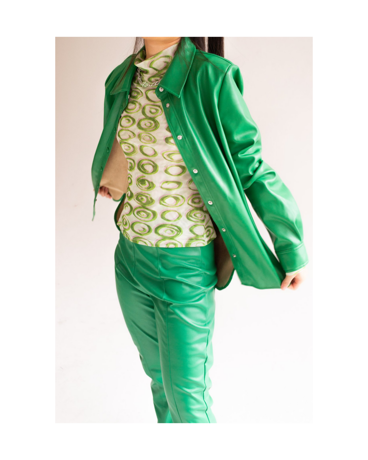 Demi Shirt Jacket - Emerald