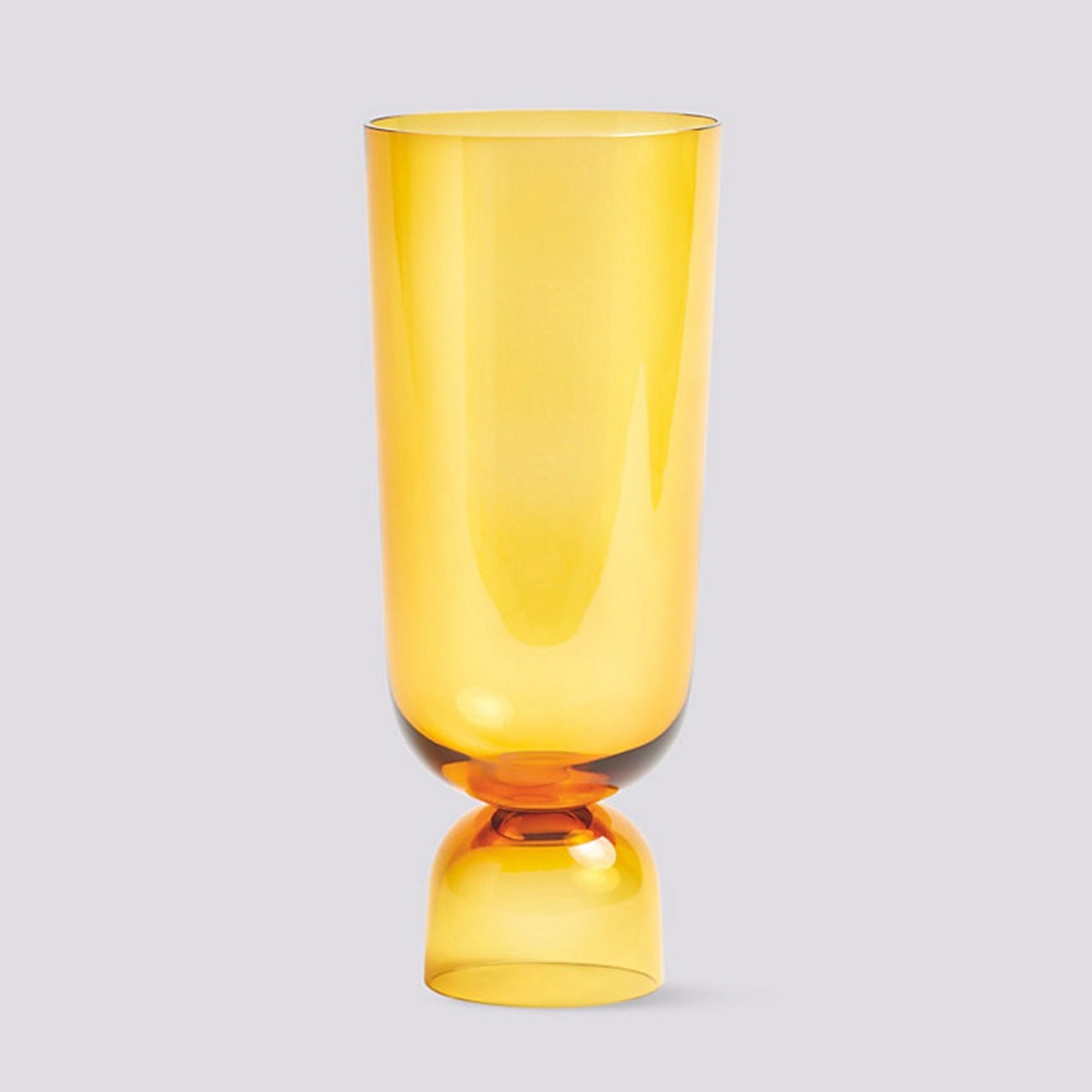Bottoms Up glass vase in Amber from HAY brand. Available at Easy Tiger Goods Toronto.