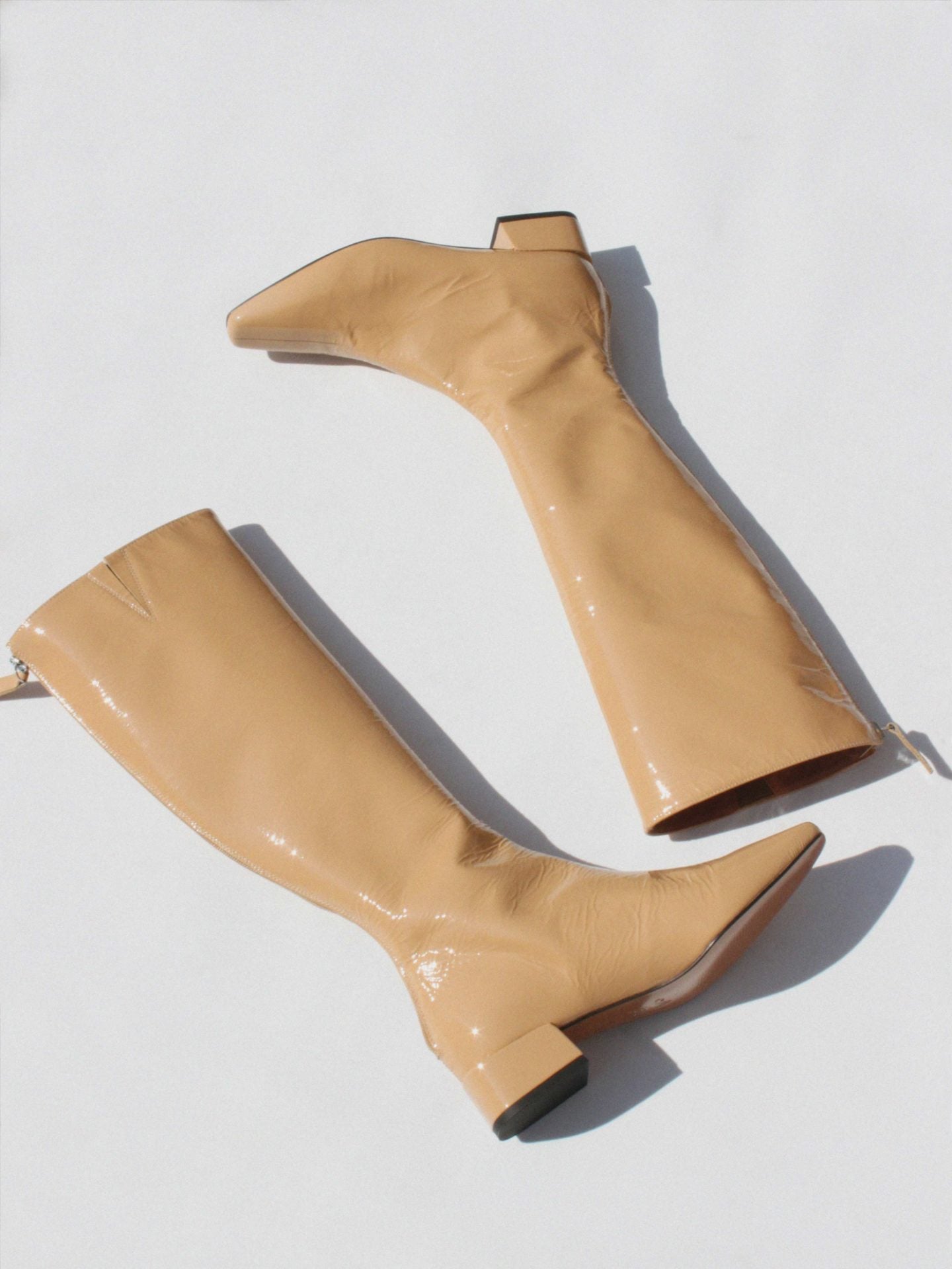 About Arienne CORDELIA leather boots in Wood. Available at EASE Toronto.