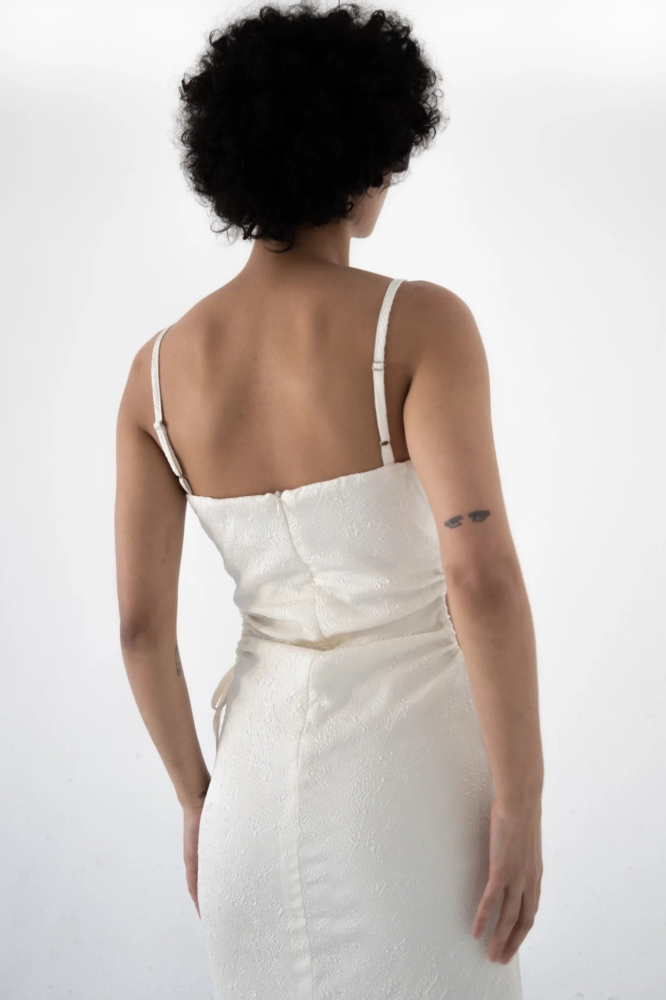 Duet Midi Cutout Dress - White Noise