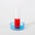 Duo Tone Glass Candle Holder – Blue / Red