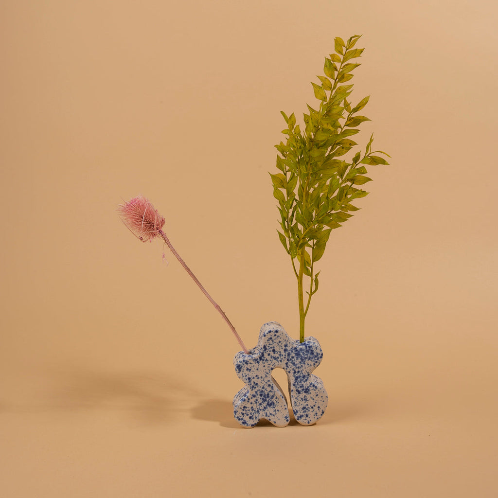 Speckled Blue Bud Vase – Tabitha