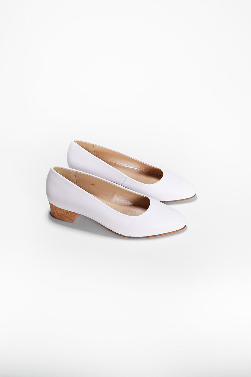 Michele Pump - White Calf