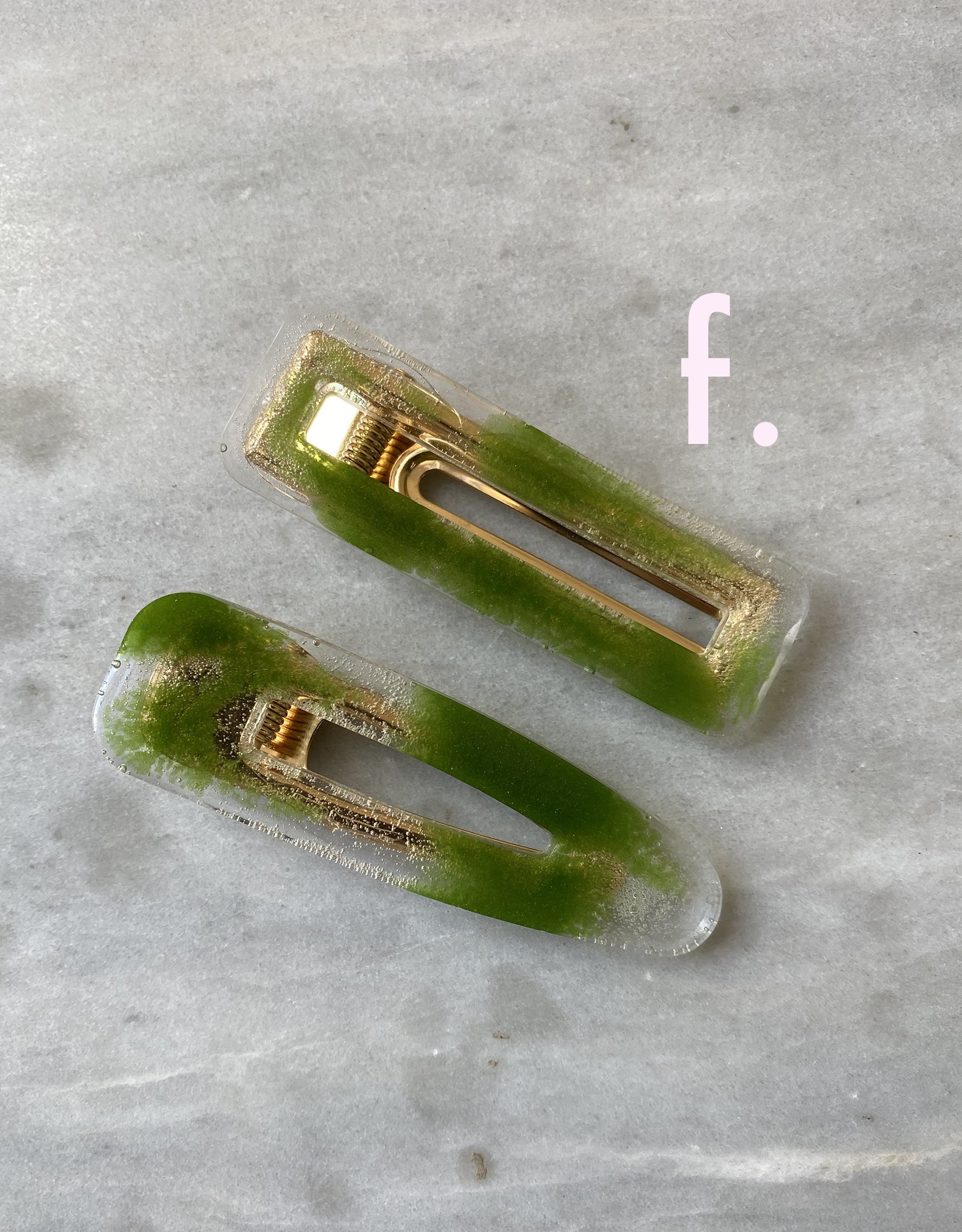 Squeeze Club hair clips, set of 2. Available at EASE Toronto.