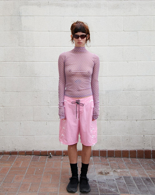 Split Turtleneck –  Grape & Sherbert