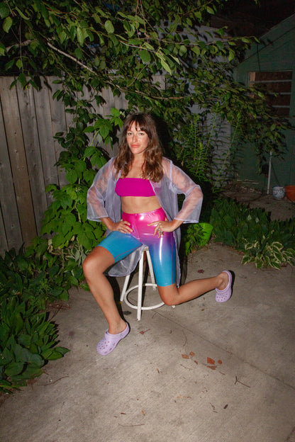 Aqua Shorts - Pink & Blue