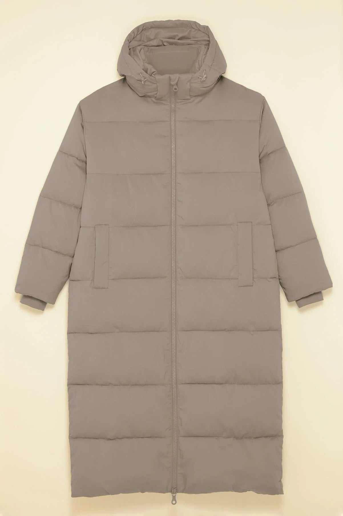 Puffer Long Jacket – Limestone
