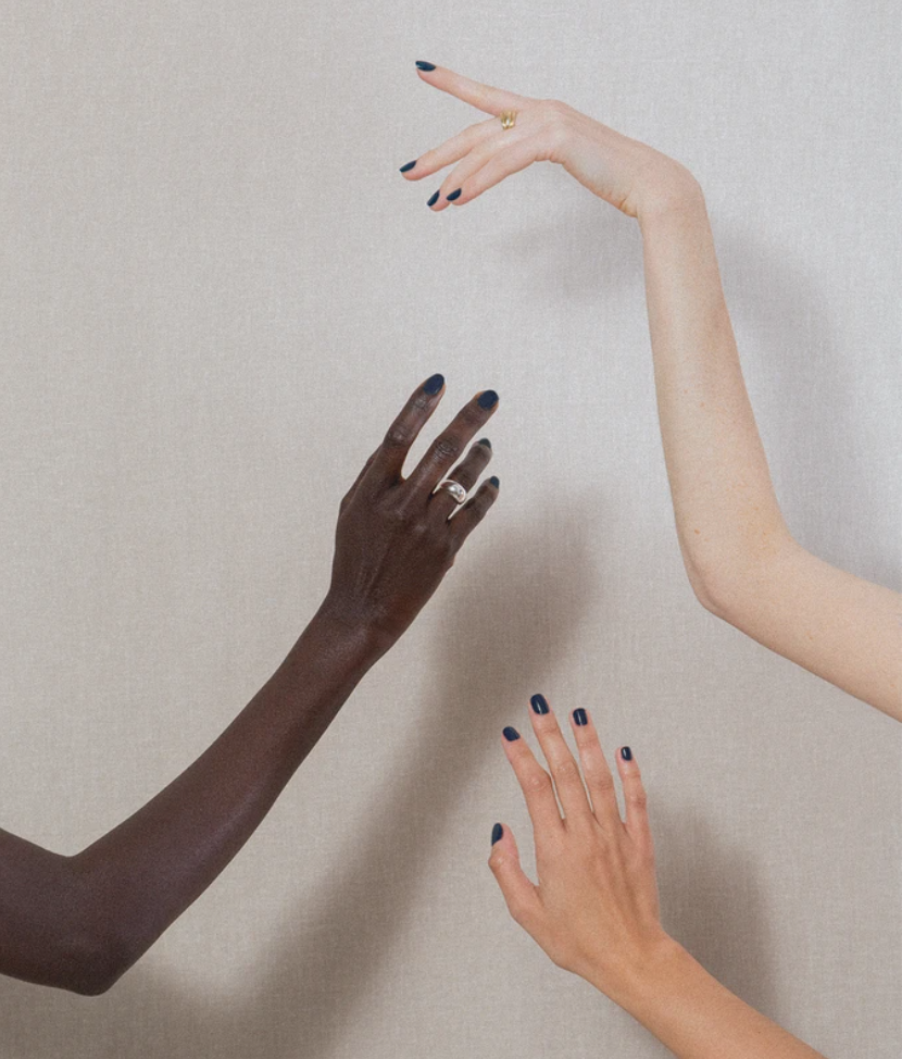J Hannah Seven Free Nail polish Blue available at Ease Toronto
