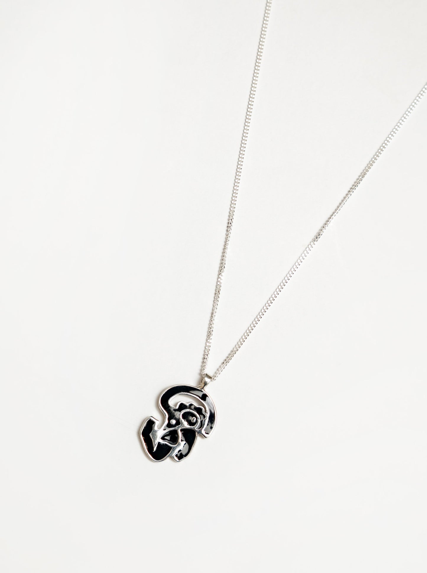 Tori Necklace - Navy & Silver