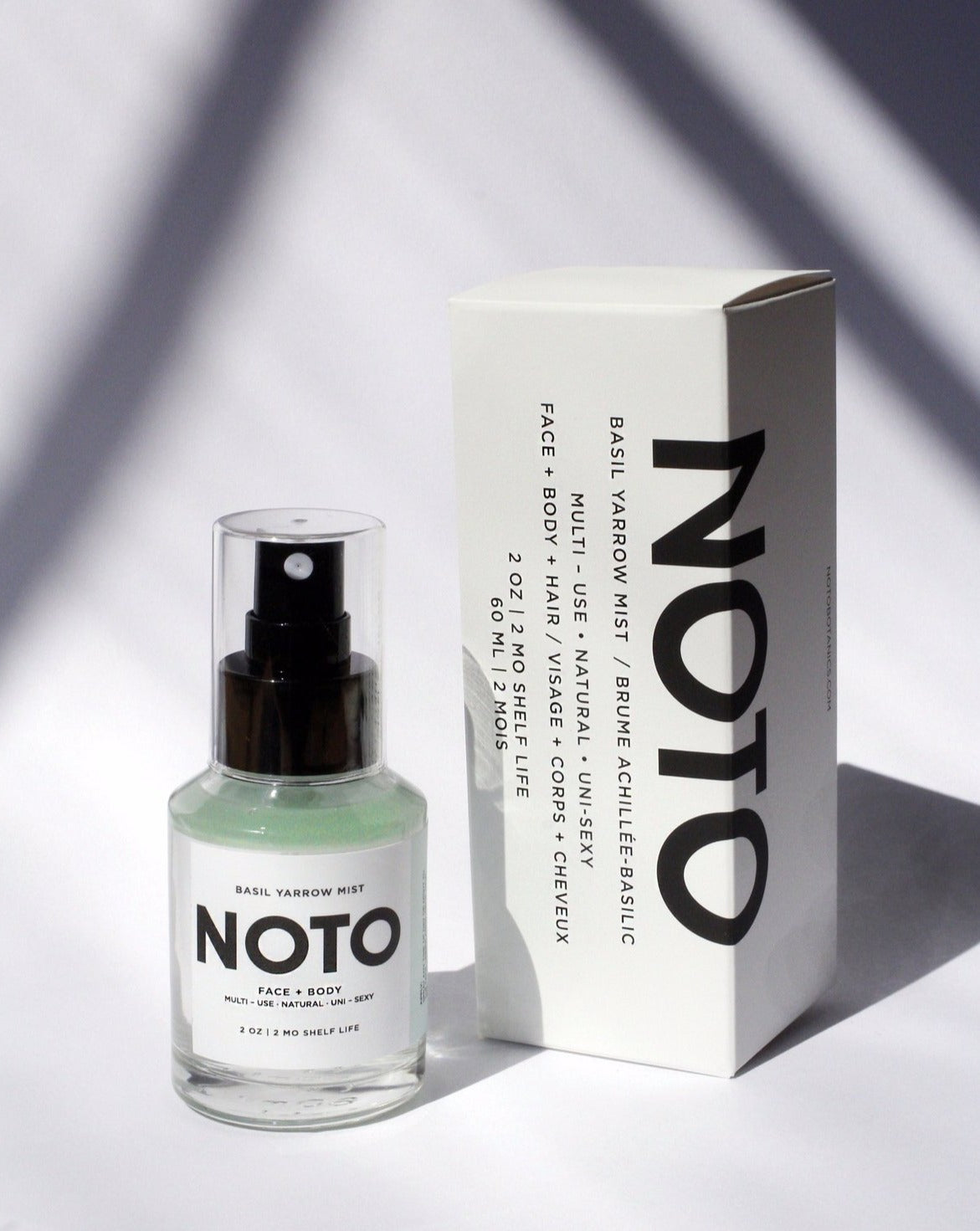 NOTO Basil Yarrow Mist. Available at EASE Toronto.