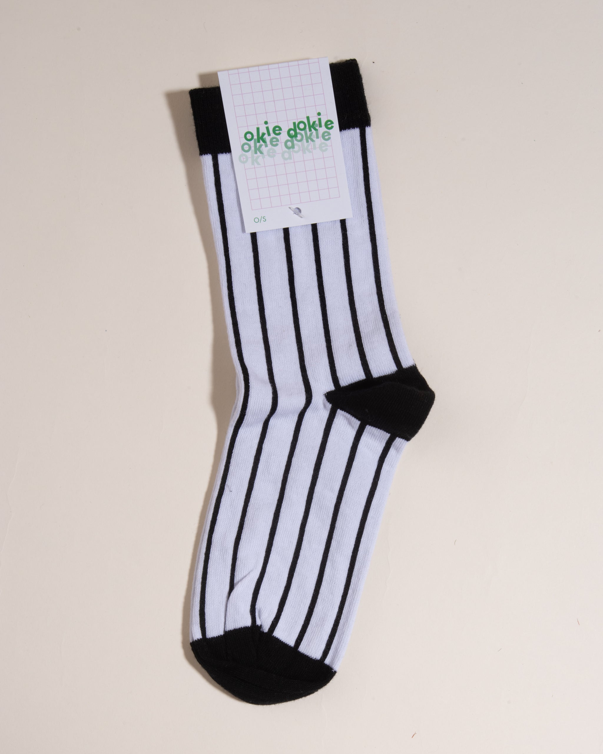 Okie Dokie Barcode sock available at Ease Toronto