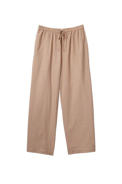 The Lounge Pant - Tan Stripe