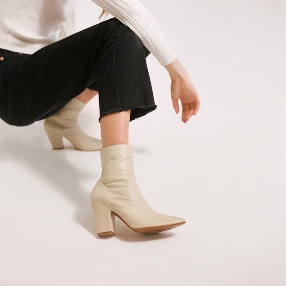 Niki Boot - White Leather