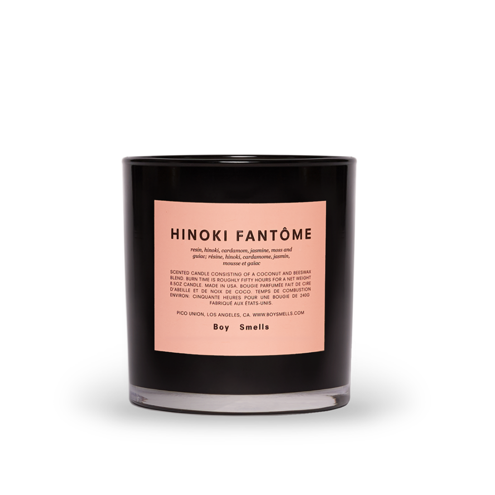 Boy Smells Candle in Hinoki Fantome. Available at Easy Tiger Goods Toronto.